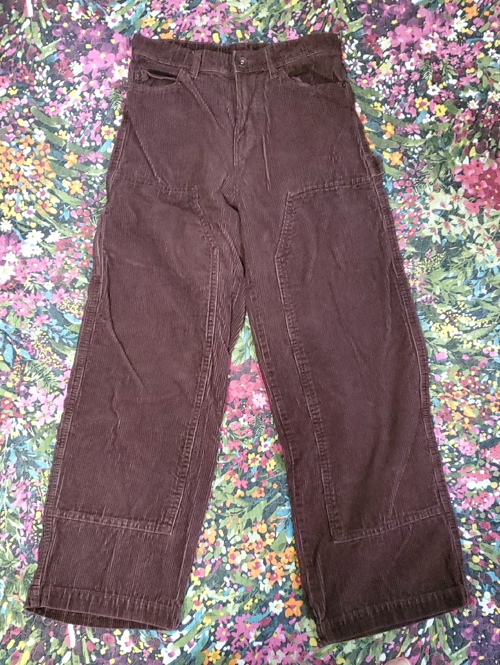 no boundaries corduroy pants in ruch brown 28x31